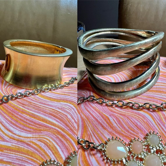 Chunky Bracelets and Statement Necklace, Costume … - image 9