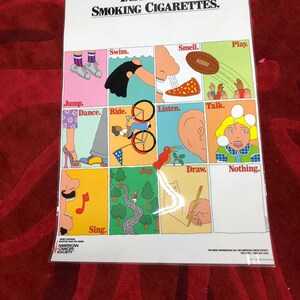 things to do besides smoke cigarettes Anti Smoking Poster, 12 Instead of Smoking - Collectible Artwork Seven Things to do Instead