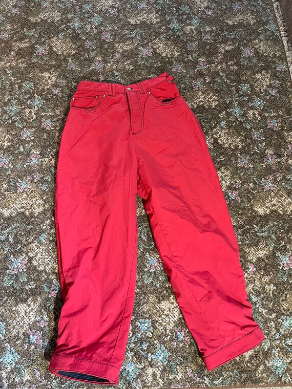 Red Snowboard Pants Winter Wear Snow 