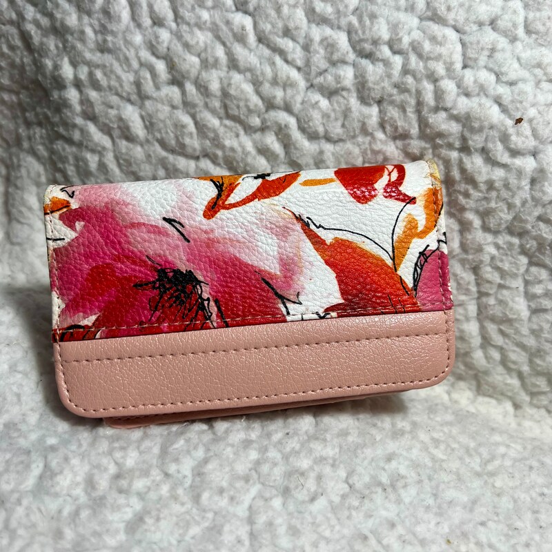 Buxton Women’s Floral Crossbody Bag – RFID Blocking, Phone Pocket, Metallic Pink, 7x4x1.5 Inches - View #5