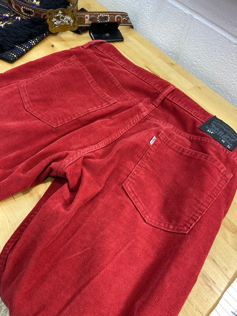 Levis Corduroy Jeans, Burnt Orange Unisex Pants image 5