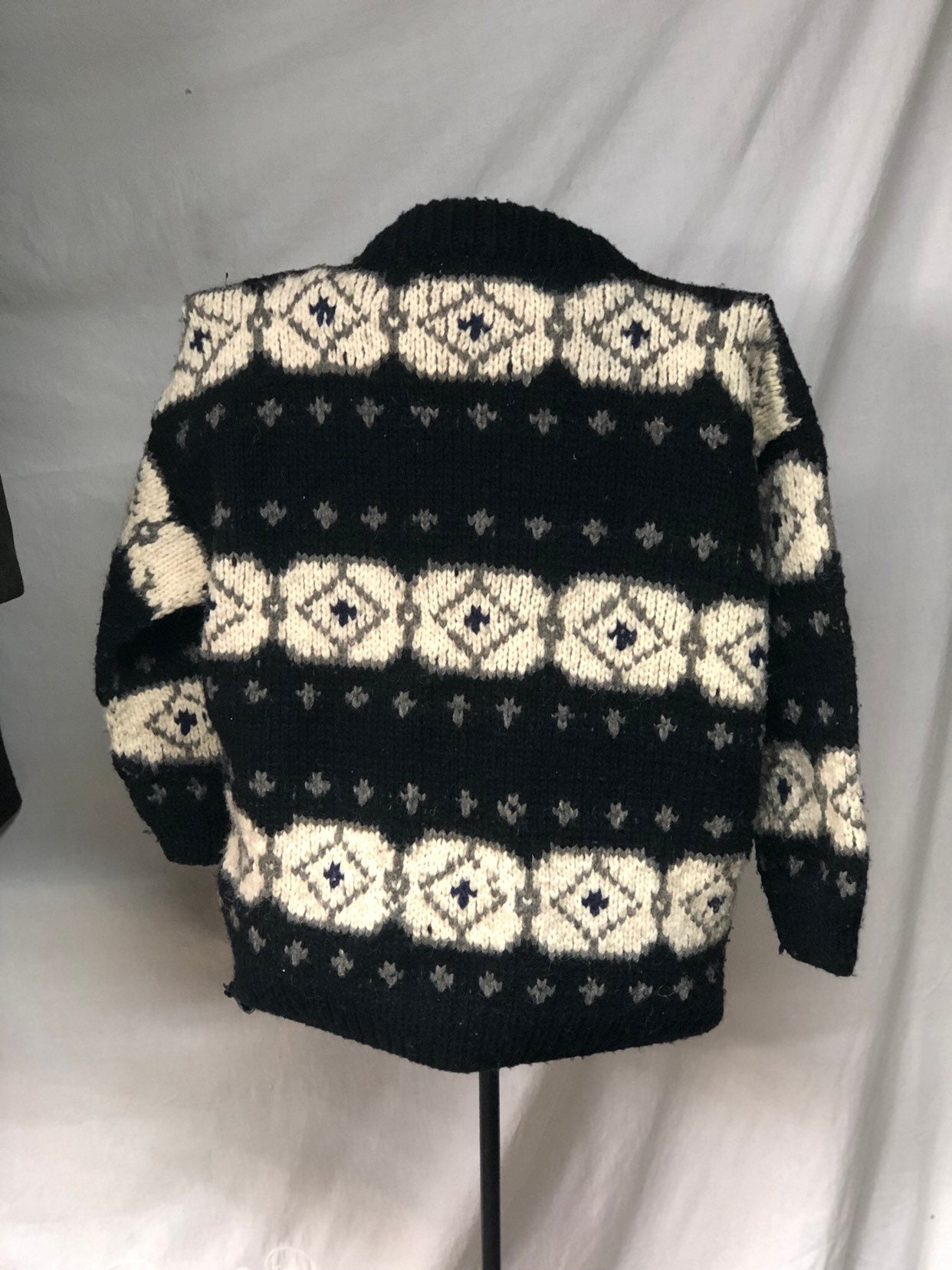 Otavalo Native American Cardigan Sweater, Handmade In Ecuador - Hand ...