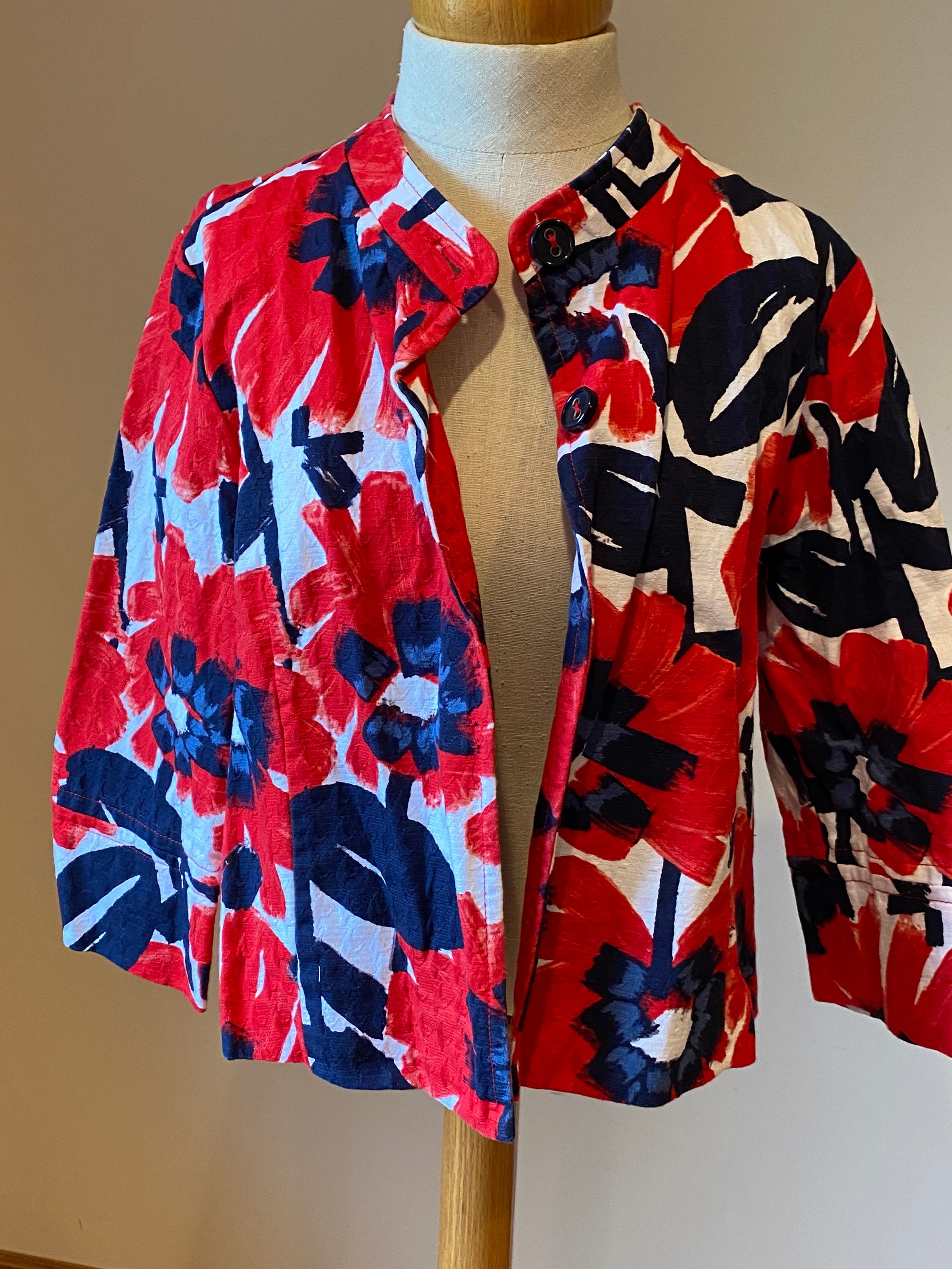 red white and blue jacket