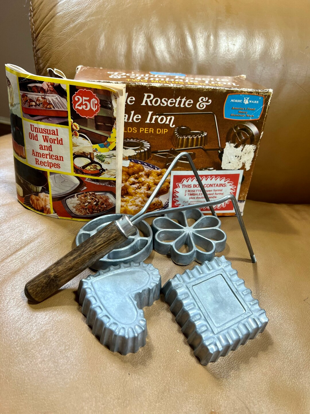 Nordic Ware Double Rosette, Timbale Iron Box Set, Old World Recipe