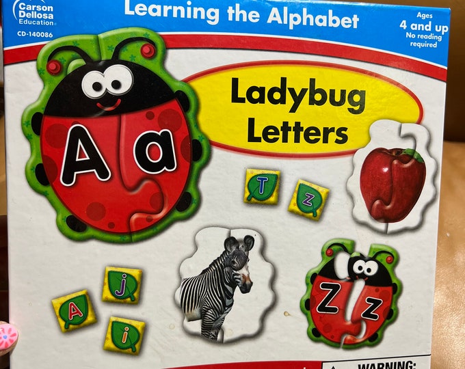 Ladybug Letters, Learning Toy Activity For Children