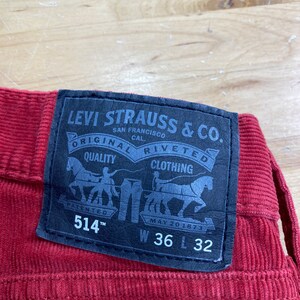 Levis Corduroy Jeans, Burnt Orange Unisex Pants image 7