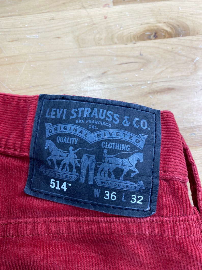 Levis Corduroy Jeans, Burnt Orange Unisex Pants image 7