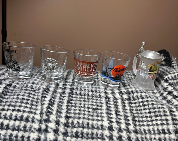 Lot of Shot Glasses, Home Barware, Collector