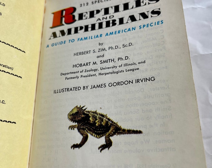 Reptiles and Amphibians Reference Book, Outdoor Guide SoftBack, colorful illustrations