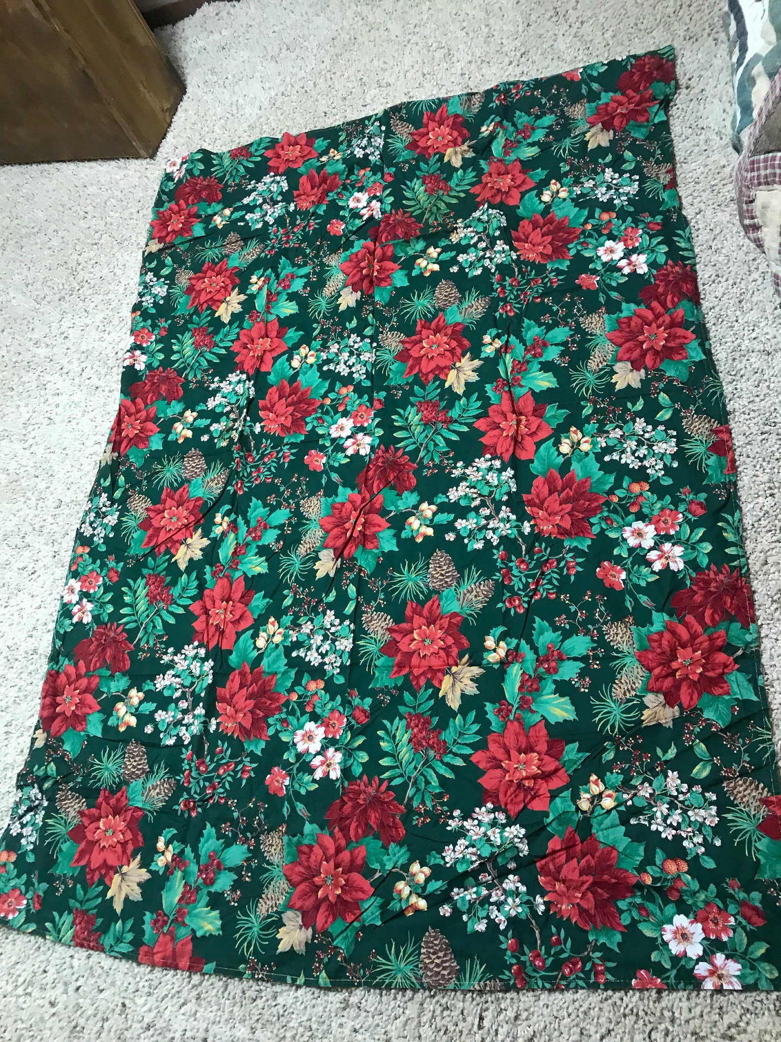 Christmas Table Cloth and Napkins Holiday Table Cover Linens Etsy