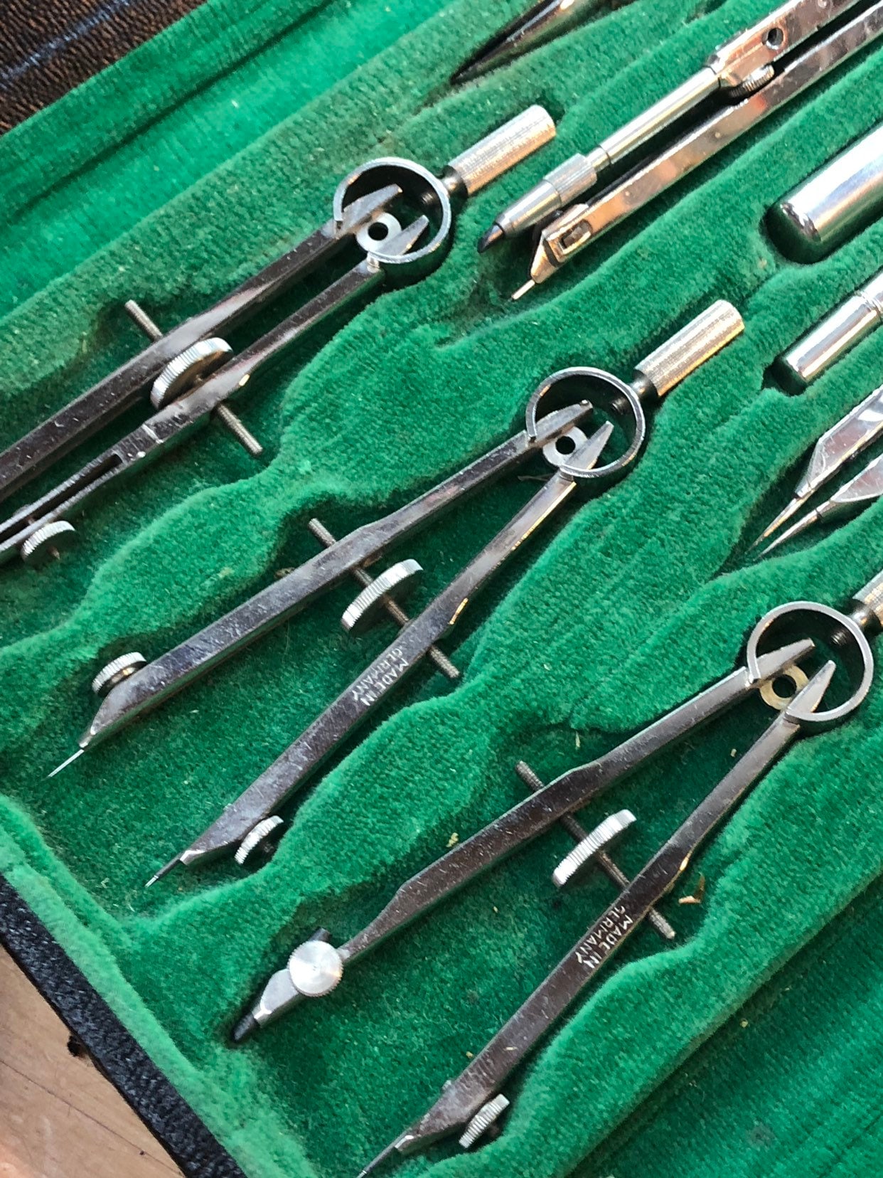 Mechanical Drawing Tool Set - Vintage Drawing Tools - Drafting Kit