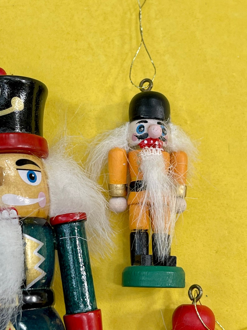Nutcracker Ornaments Vintage Wooden Christmas Nutcrackers Etsy