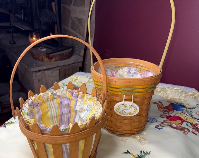 Easter Baskets Longaberger Lined Daffodil Spring Home Decoration Gifting
