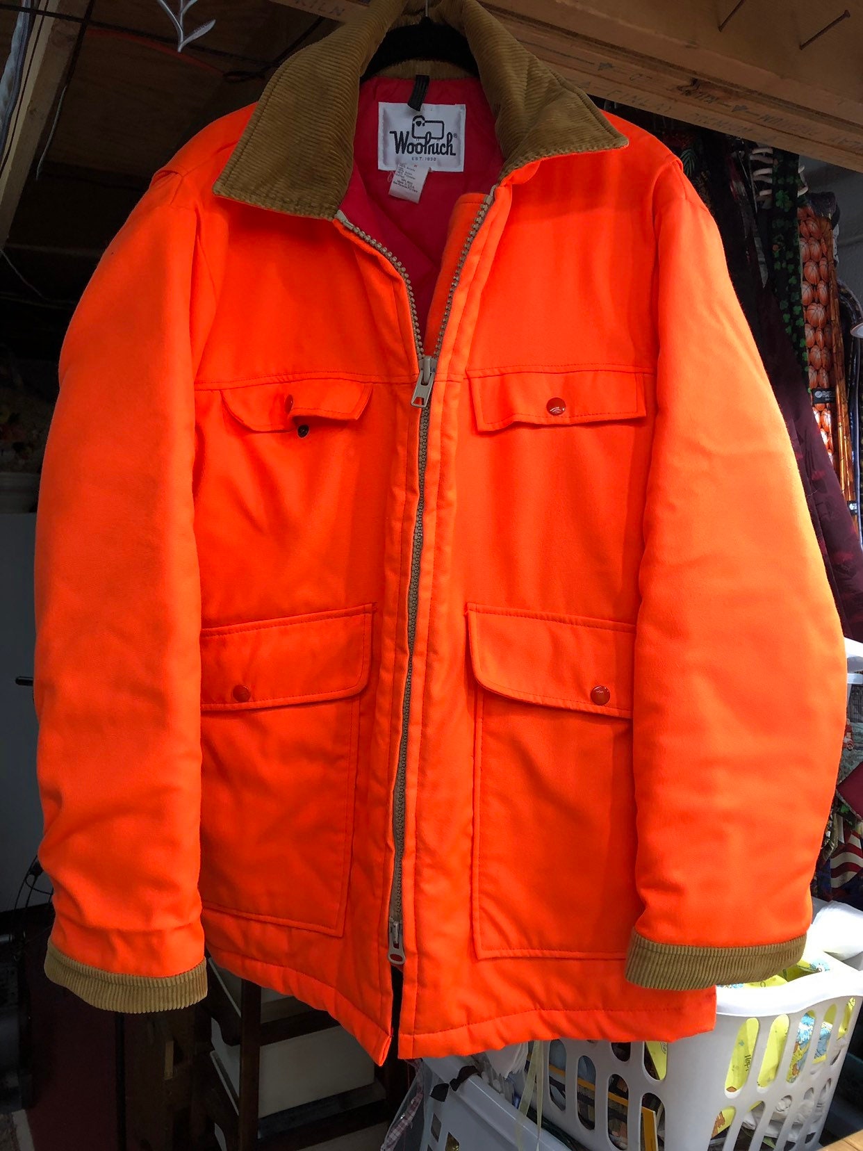 woolrich blaze orange hunting jacket