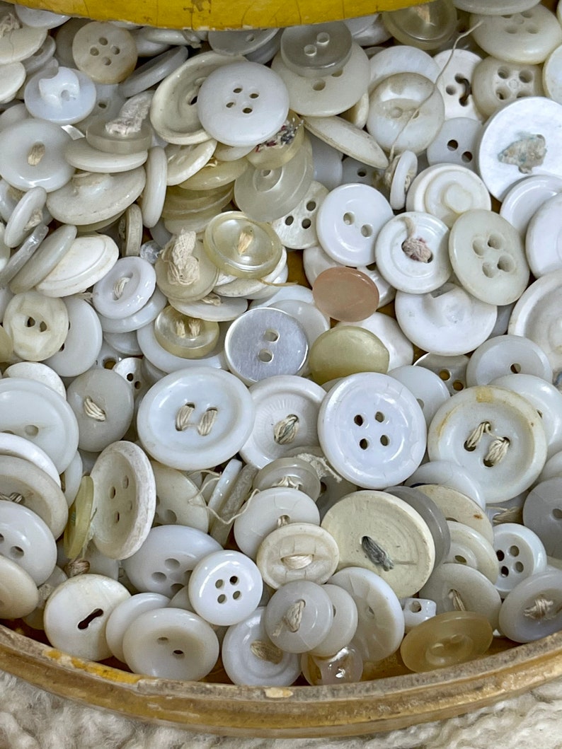 Antique Button Box Lot of Collectible Buttons Country Etsy