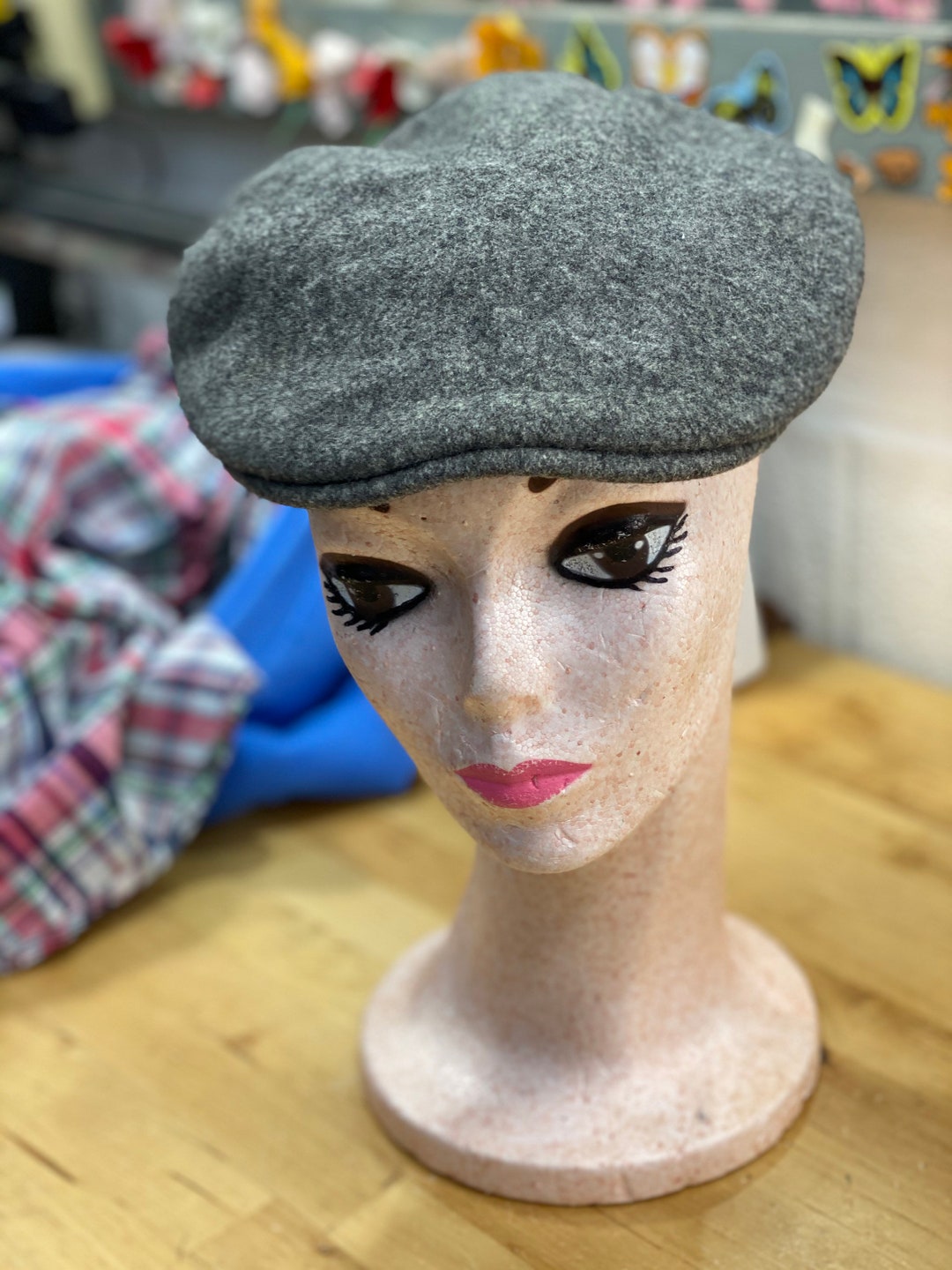 Gray Wool Newsboy Hat Vintage Kangol Cap Unisex Fashion Etsy