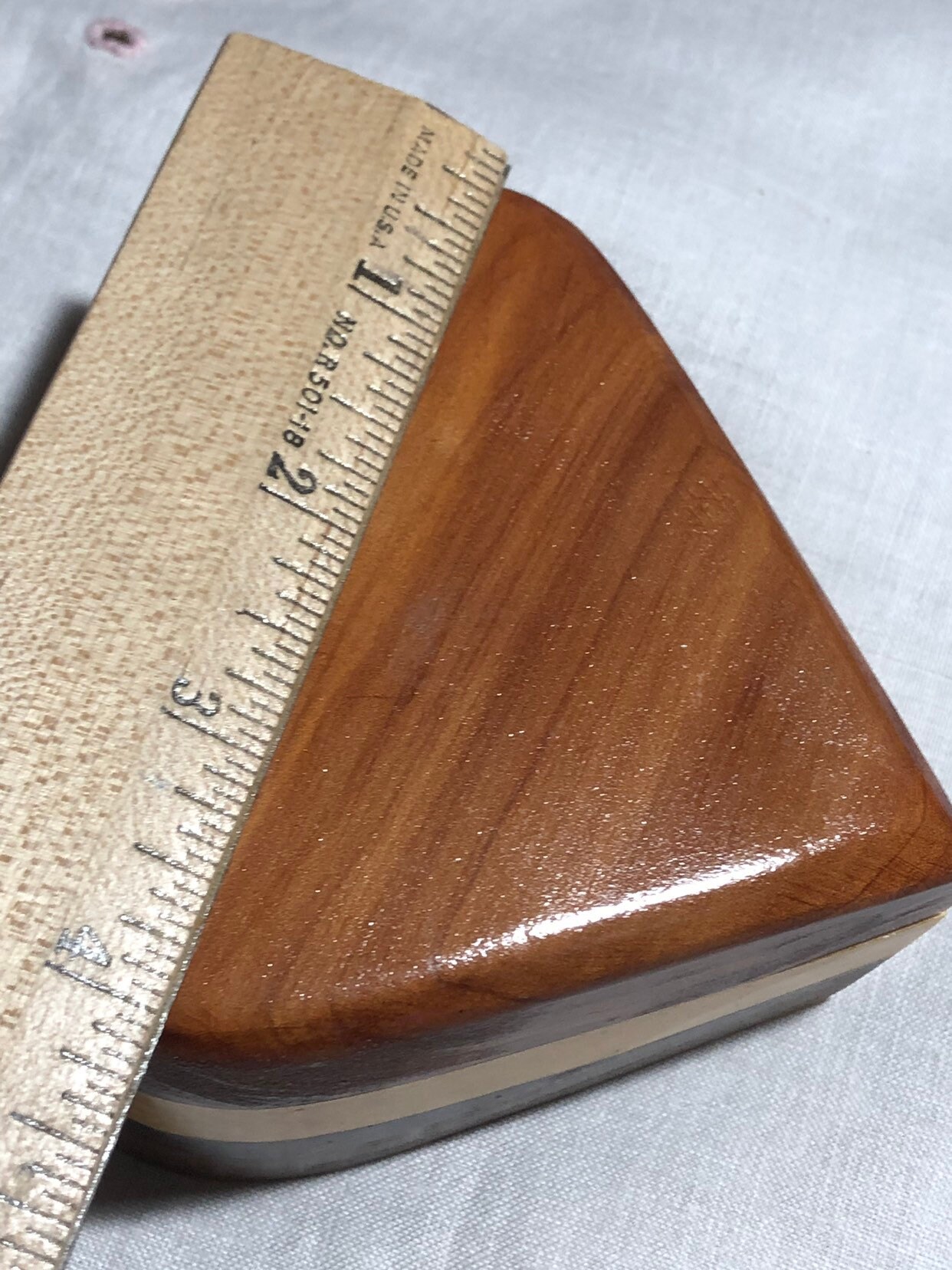 Postage Stamp Holder, Wooden Heart Desk Storage, Valentine's Day Gift for Him