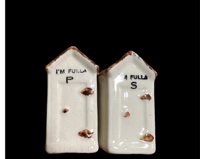 Salt and Pepper Shaker Set, Outhouse Home Decoration, I’m Fulla S and P
