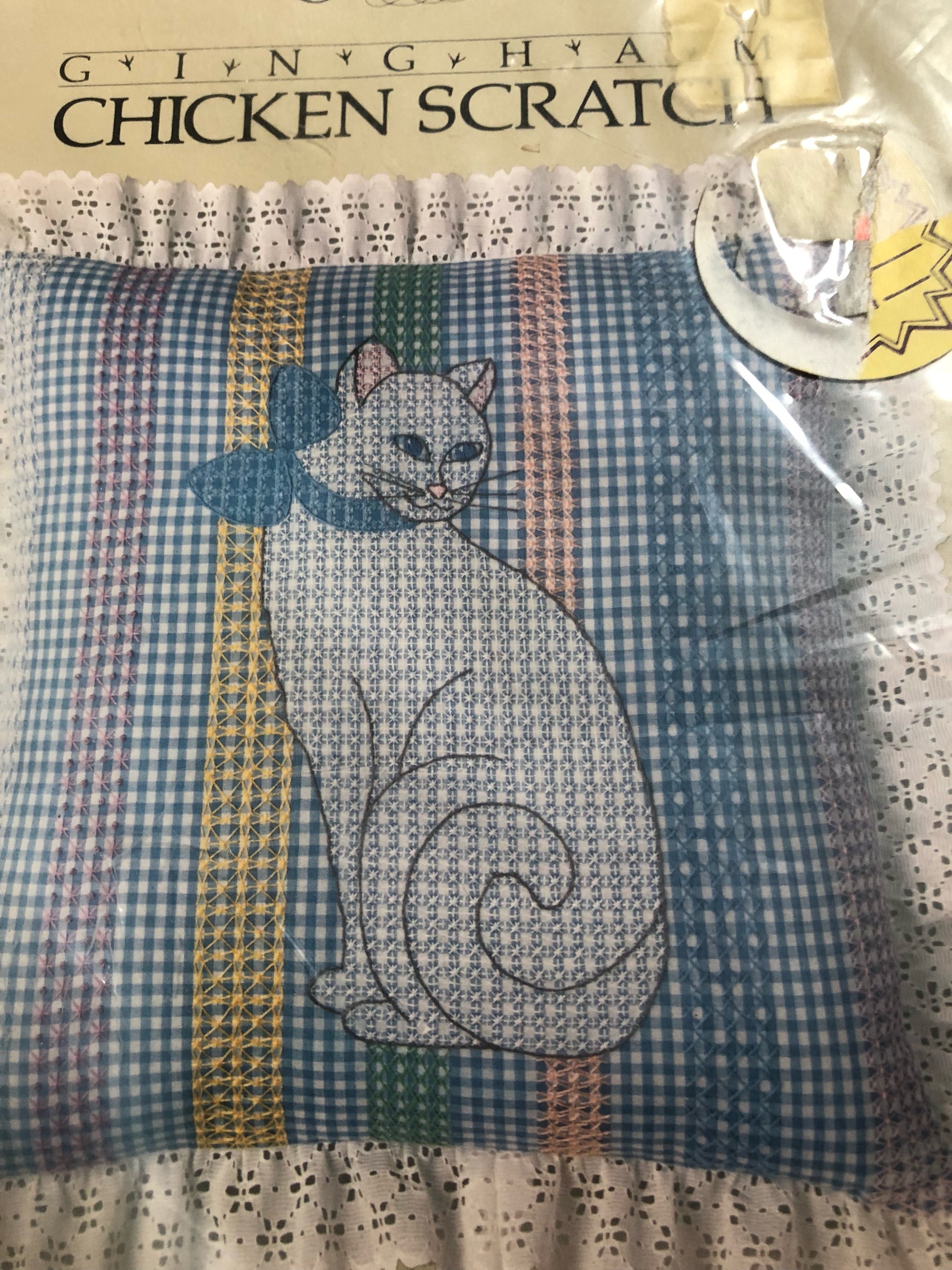 White Cat Pillow Kit Cat Cross Stitch Pattern Project Kitten Etsy