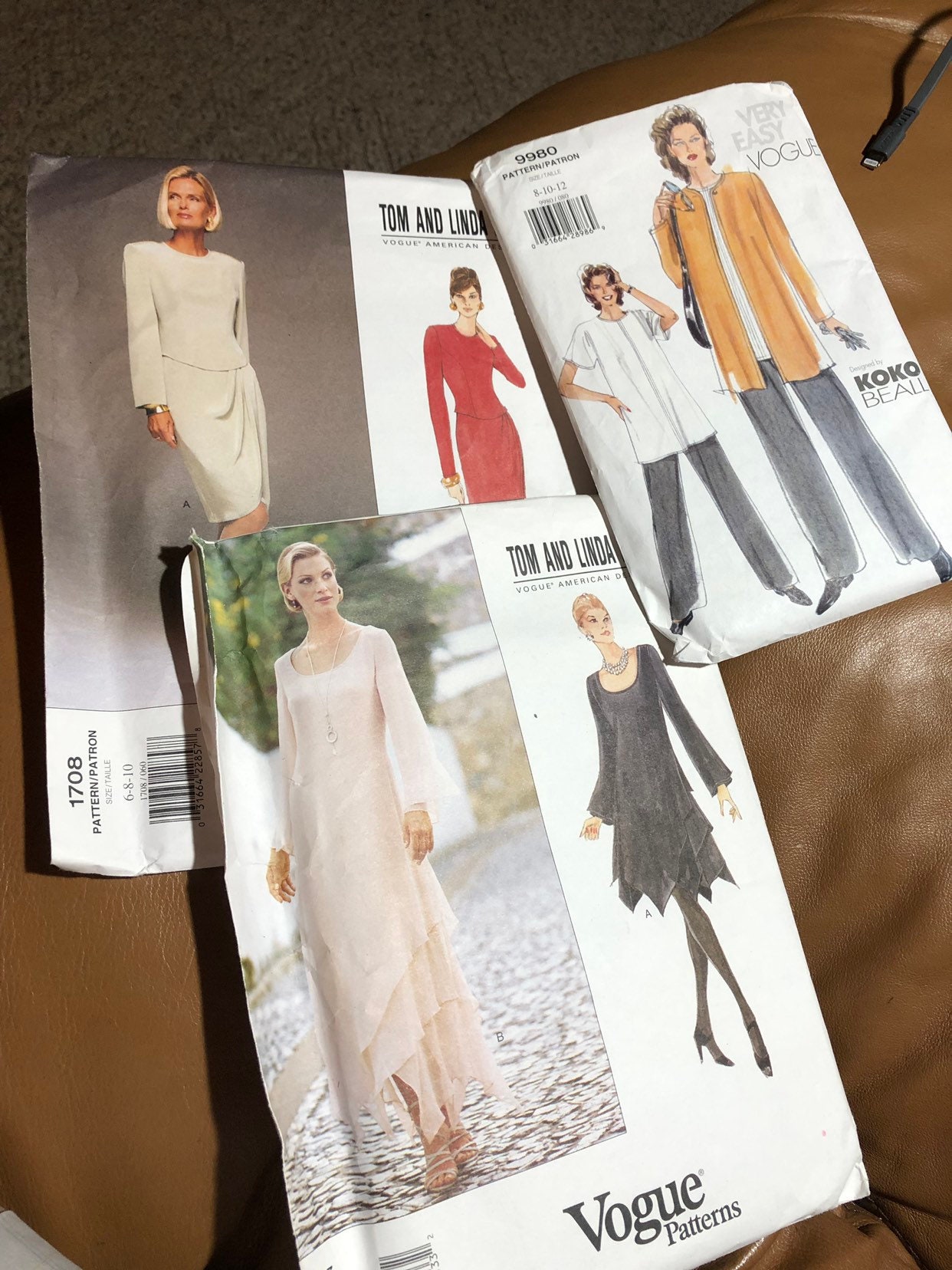Vogue Sewing Patterns, Vintage Very Easy Vogue, Koko Beall, Tom and
