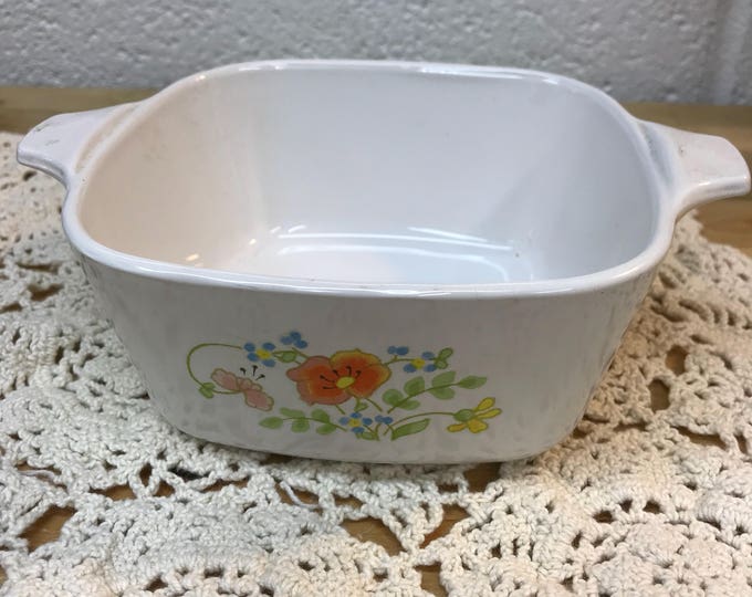 Corning Ware Casserole Dish, Mid Century Kitchen Baking Dish