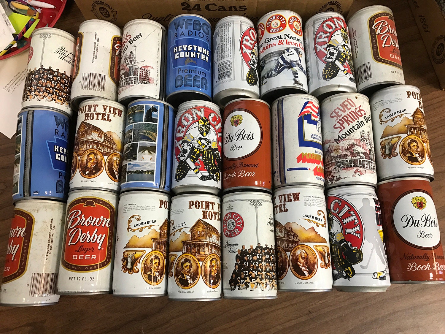 Breweriana vintage beer cans