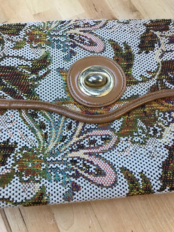vintage tapestry Handbag, Carpet Bag Purse, retro… - image 2