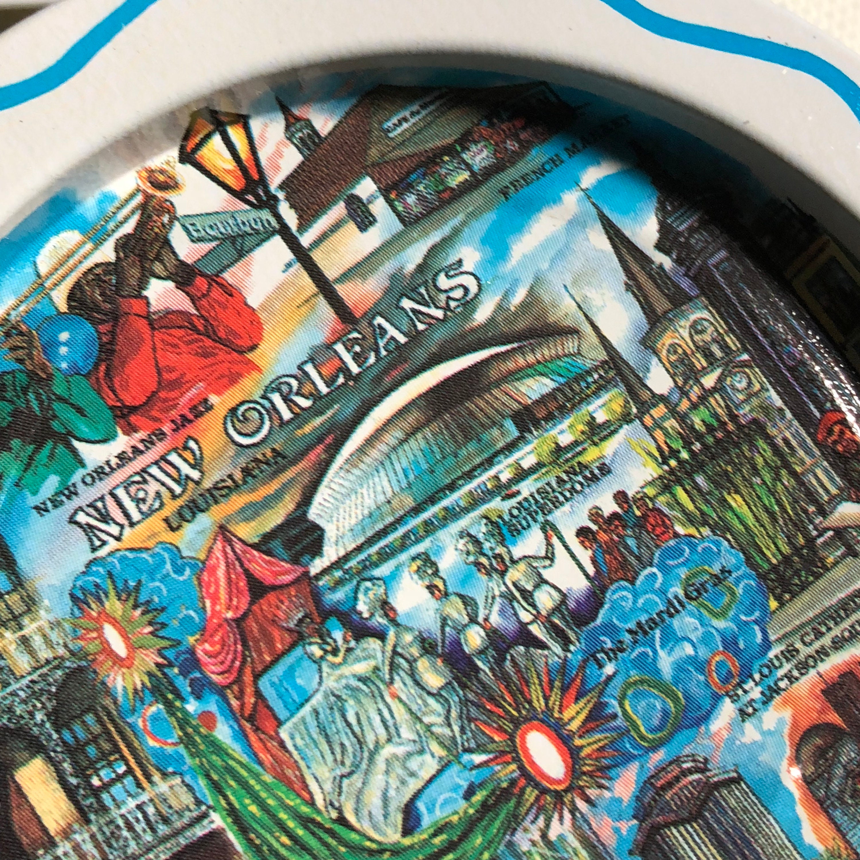 New Orleans Louisianna Vintage Coaster Set of 6 souvenir barware