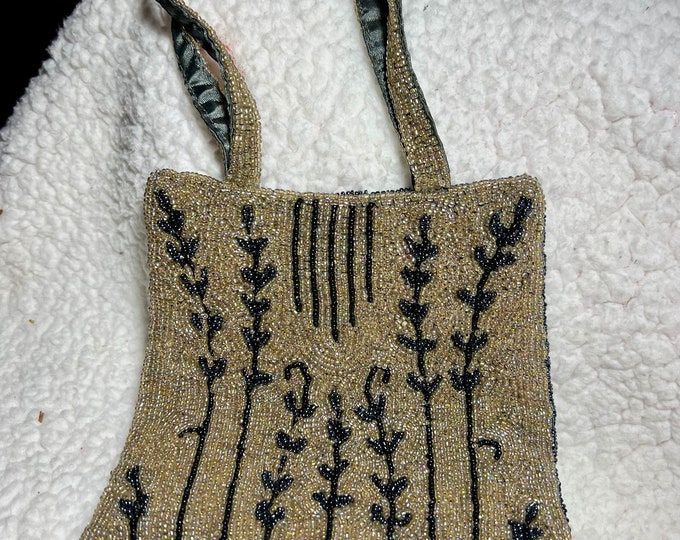 Beaded Handbag, Formal Evening Cocktail Purse, Hand Bead