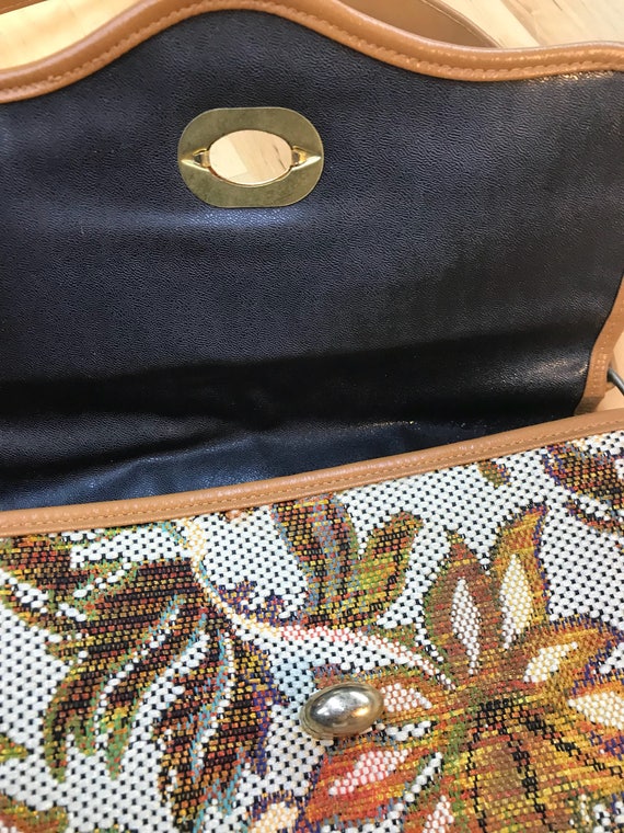 vintage tapestry Handbag, Carpet Bag Purse, retro… - image 6