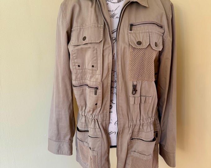 Maritime Living Camp Jacket, Ralph Lauren Safari Outfitters, Utility Unisex Khaki Bush Field Outdoors Fishing