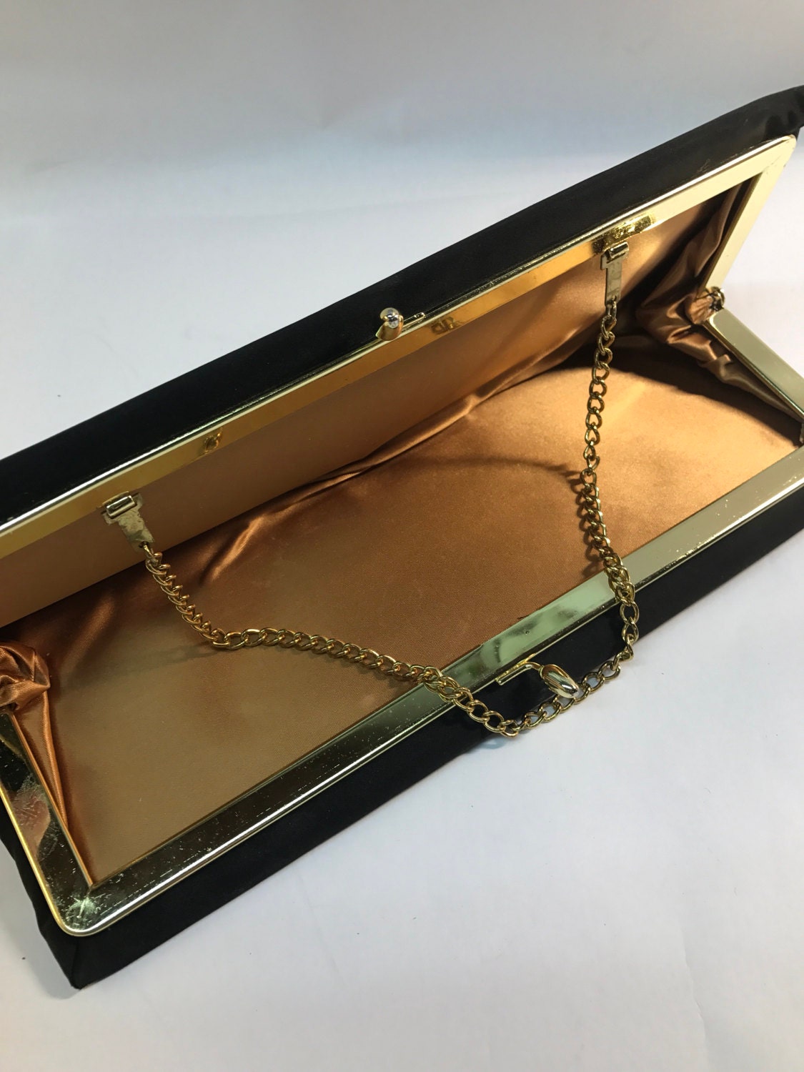 evening bag black and gold Retro Formal Fashion Handbag Party Purse