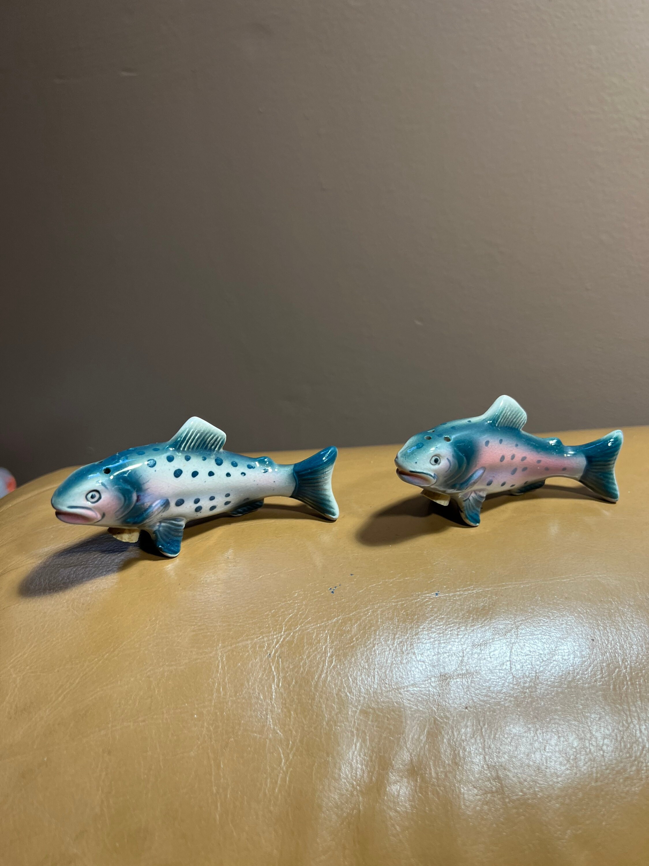 Trout Fish Salt and Pepper Shakers Set, Gift For Fisherman, Seafood Chef
