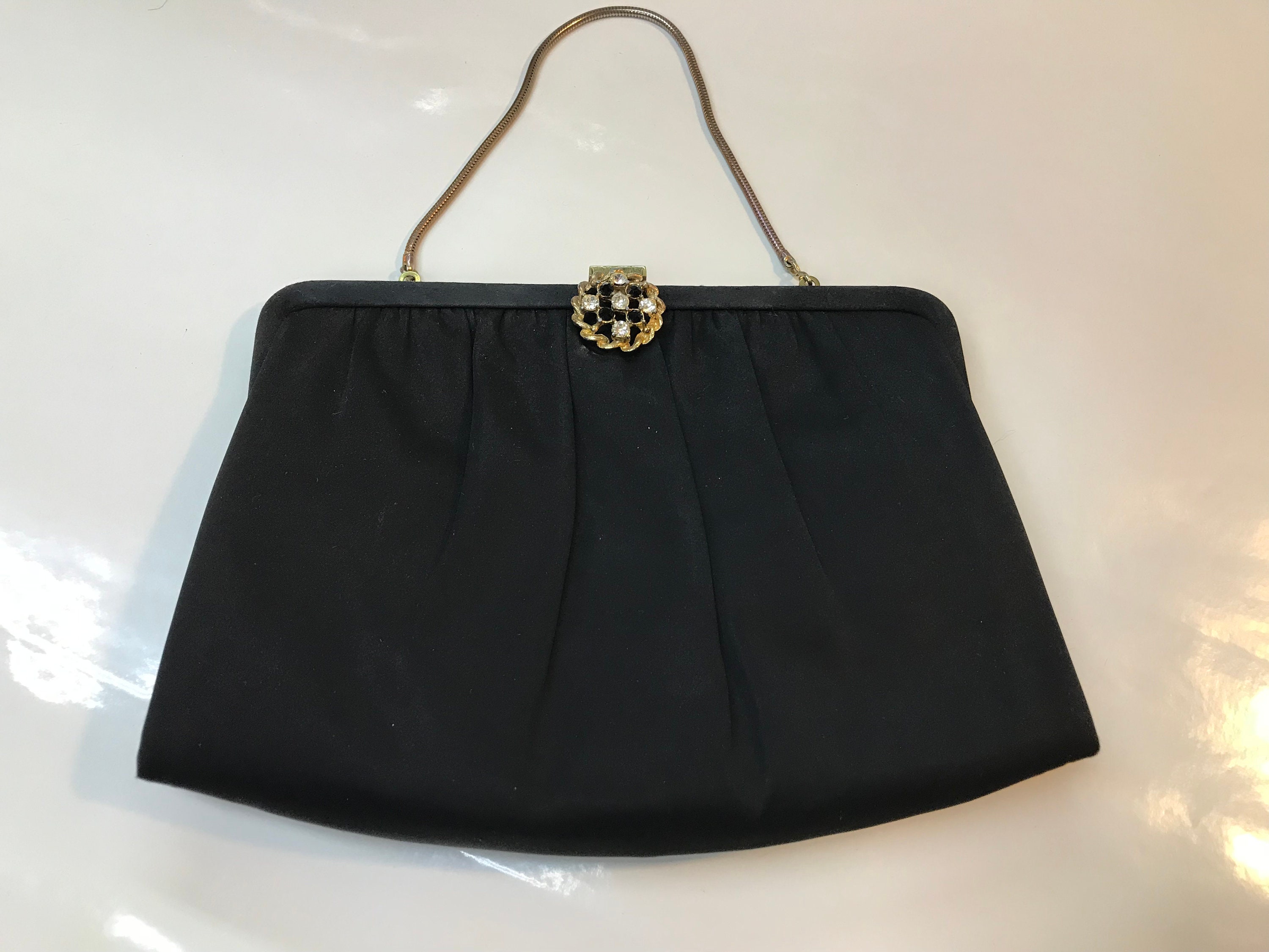 ilishop Women's Antique Beaded Party Clutch Vintage Rose Purse Evening  Handbag (Black): Handbags: Amazon.com
