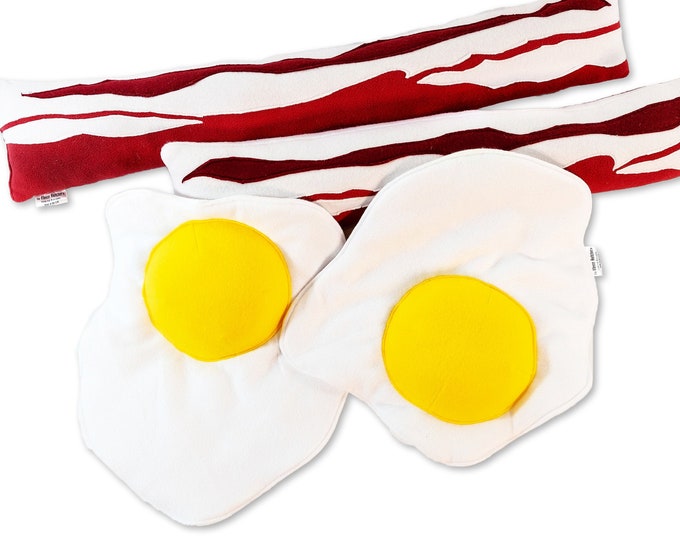 Huge Plush Bacon -N- Eggs - Rise and Shine Pillows!