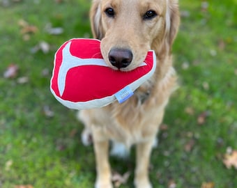 Squeaky T-Bone Steak Dog Toy