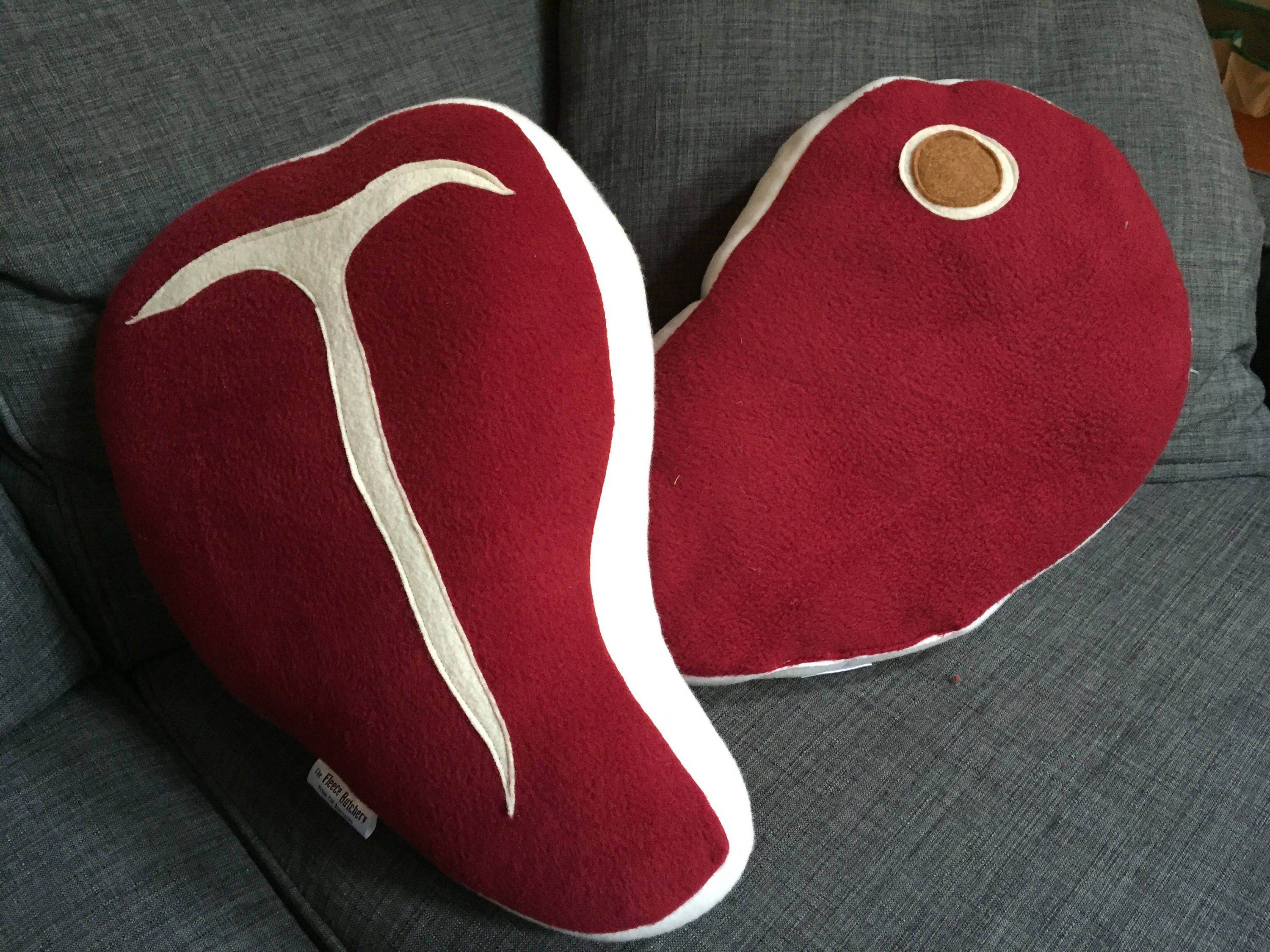 Ready to Ship Prime Cut Steak Pillow SALE