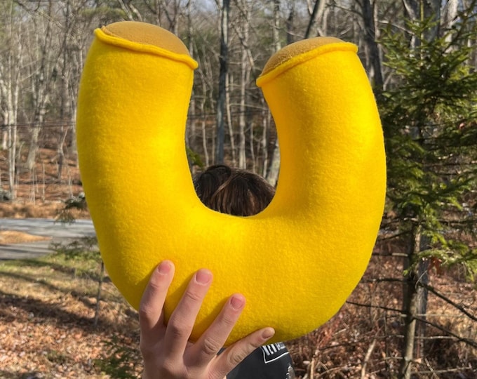 Macaroni And Cheese Noodle Neck Pillow