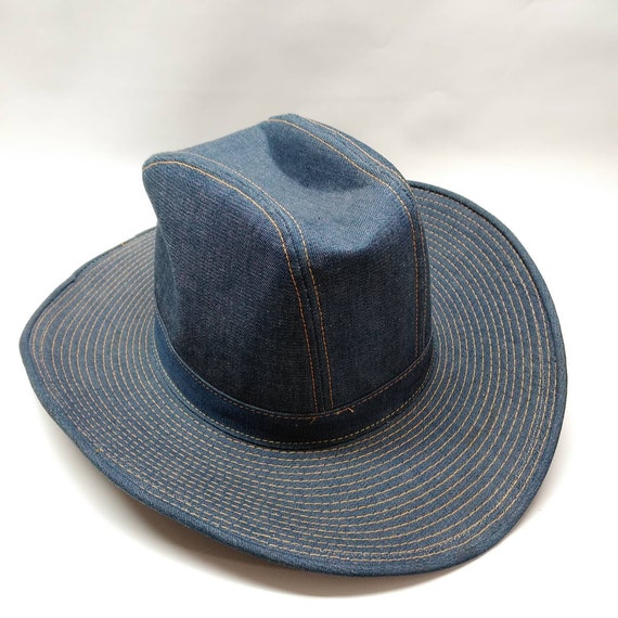 denim cowboy hat