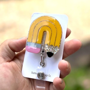 Pencil Rainbow Badge reel