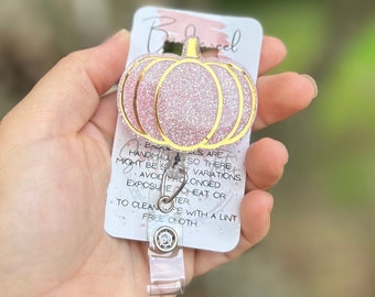 Pumpkin badge reel