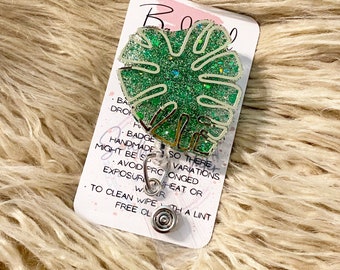 Monstera Leaf Badge reel