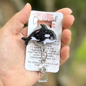 Orca Whale Badge Reel