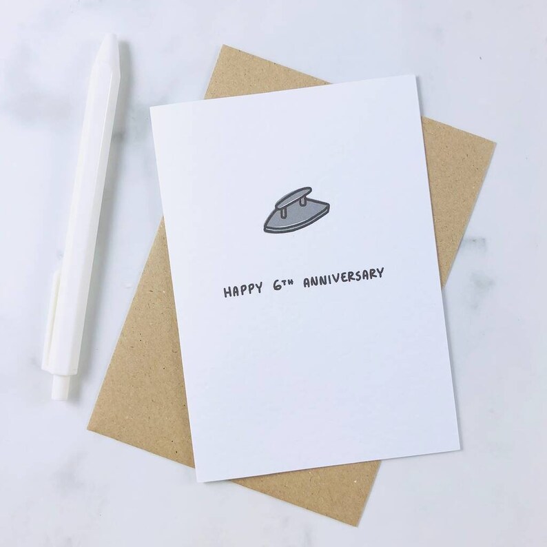 Happy Sixth Wedding Anniversary Happy 6th Anniversary 6th Etsy