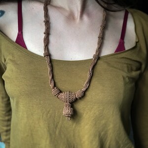 Ethnic Jewelry, Bohemian Jewelry Necklace, Men&#39;s Macrame, Talisman Necklace for Men, Unisex Necklace, Long Necklace for Women Boho