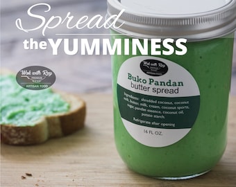 Handmade Buko Pandan Butter Spread – Filipino Dessert, Tropical Treat