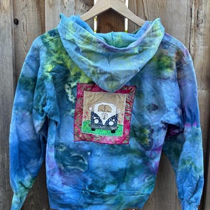 Tie Dye Hoodie Patchwork - Etsy