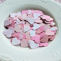 Hand Painted Glass Gems Party Favors Art PURPLE WEDDING HEARTS - Etsy