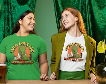 Luck Love and Beer All Day St Patricks Day Unisex t-shirt