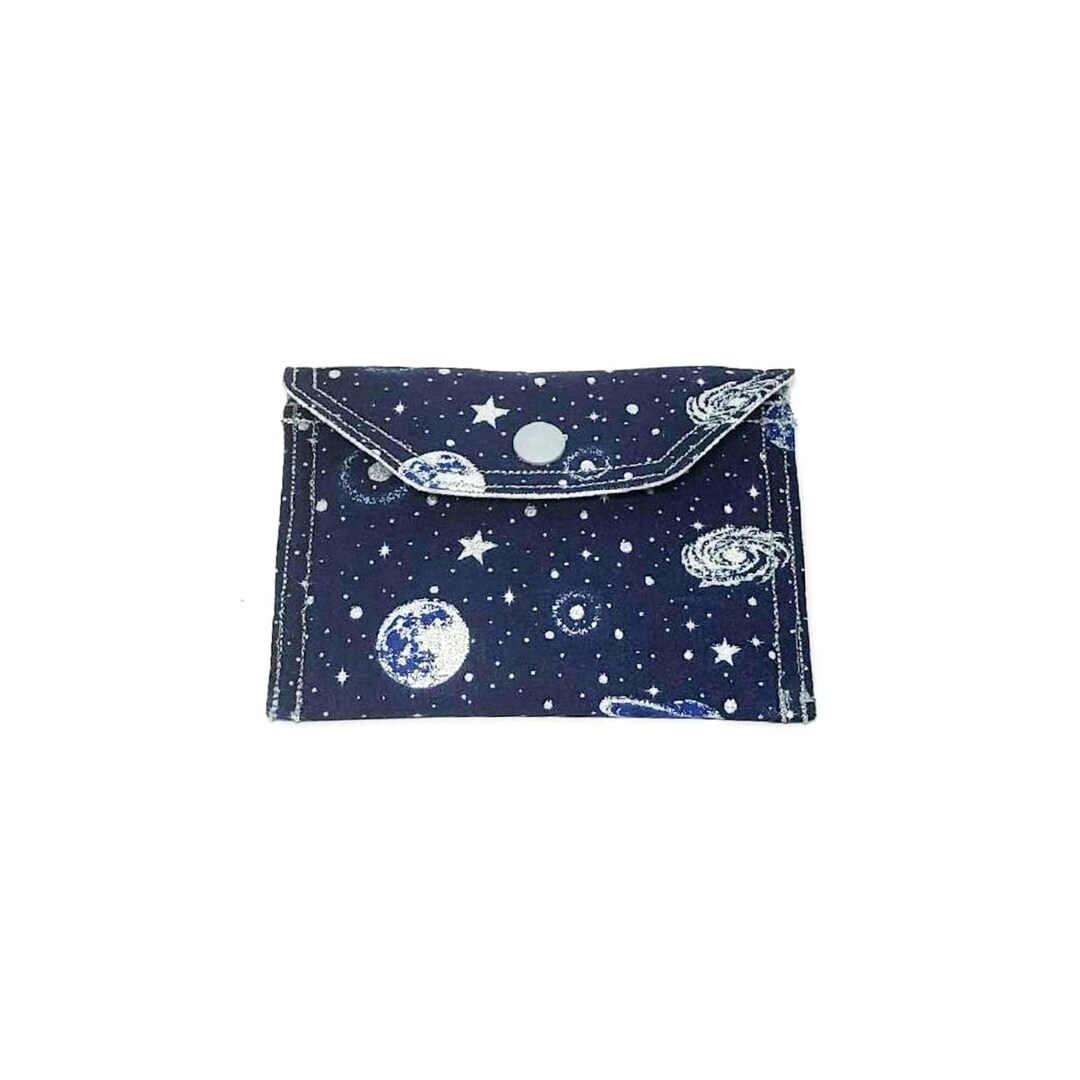 Galaxy Mini Snap Wallet, Outer Space Card Case - Etsy